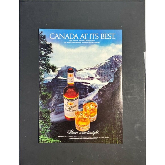 Canadian Mist Whiskey "Canada at Its Best" Vintage Print Ad 1983 - Picture 3 of 3